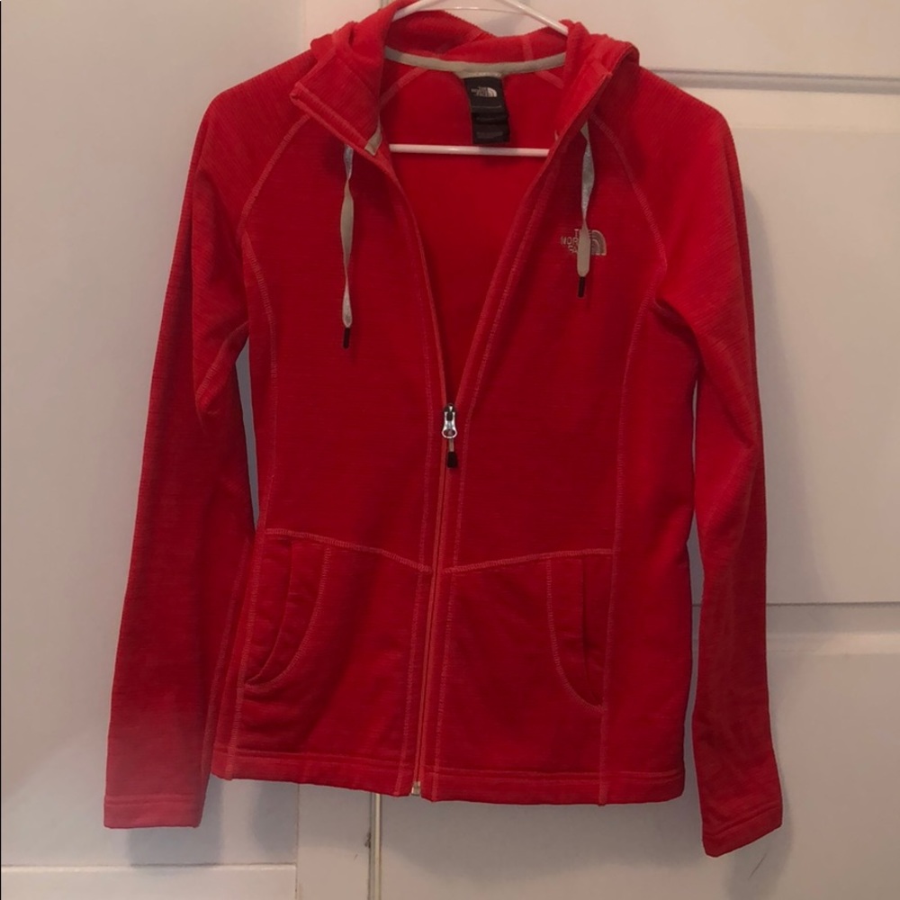 Red Northface jacket